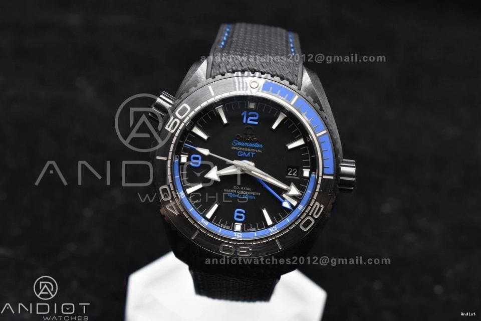 Best Blue Edition Ocean Ceramic A8906 VSF Deep 1:1 Real Nylon on Clone Strap 45.5mm Black Black Super Planet 1231